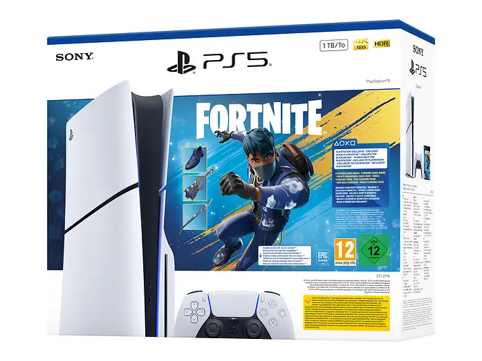 SONY Console Sony PlayStation 5 Slim standard 1 To SSD + Bundle Fortnite Flowering Chaos 1 TB
